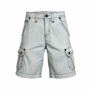 Rock Revival Classic Cargo Shorts in White with Blue Fading 30/23 Y2K Streetwear